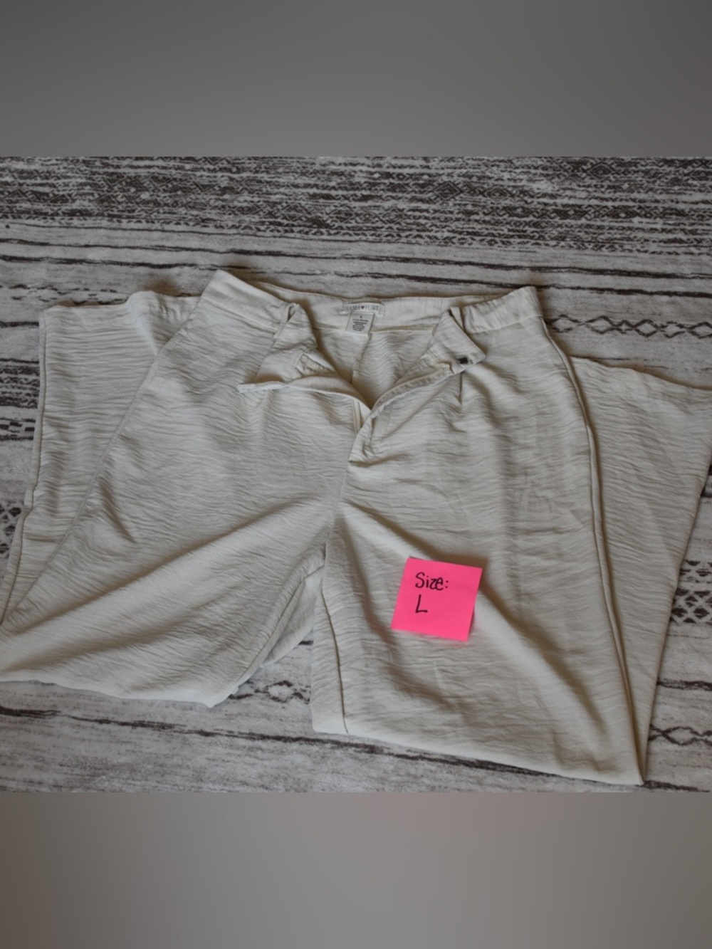 Ultra Flirt Wide Leg Pants in Light Beige/Cream